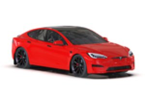 Tesla Model S Mud Flaps - Front + Rear - Rally Armor - UR Series, Metallic Black Logo - Black - `21-`25 Tesla Model S Mud Flaps - Front + Rear - Rally Armor - UR Series, Metallic Black Logo - Black - `21-`25